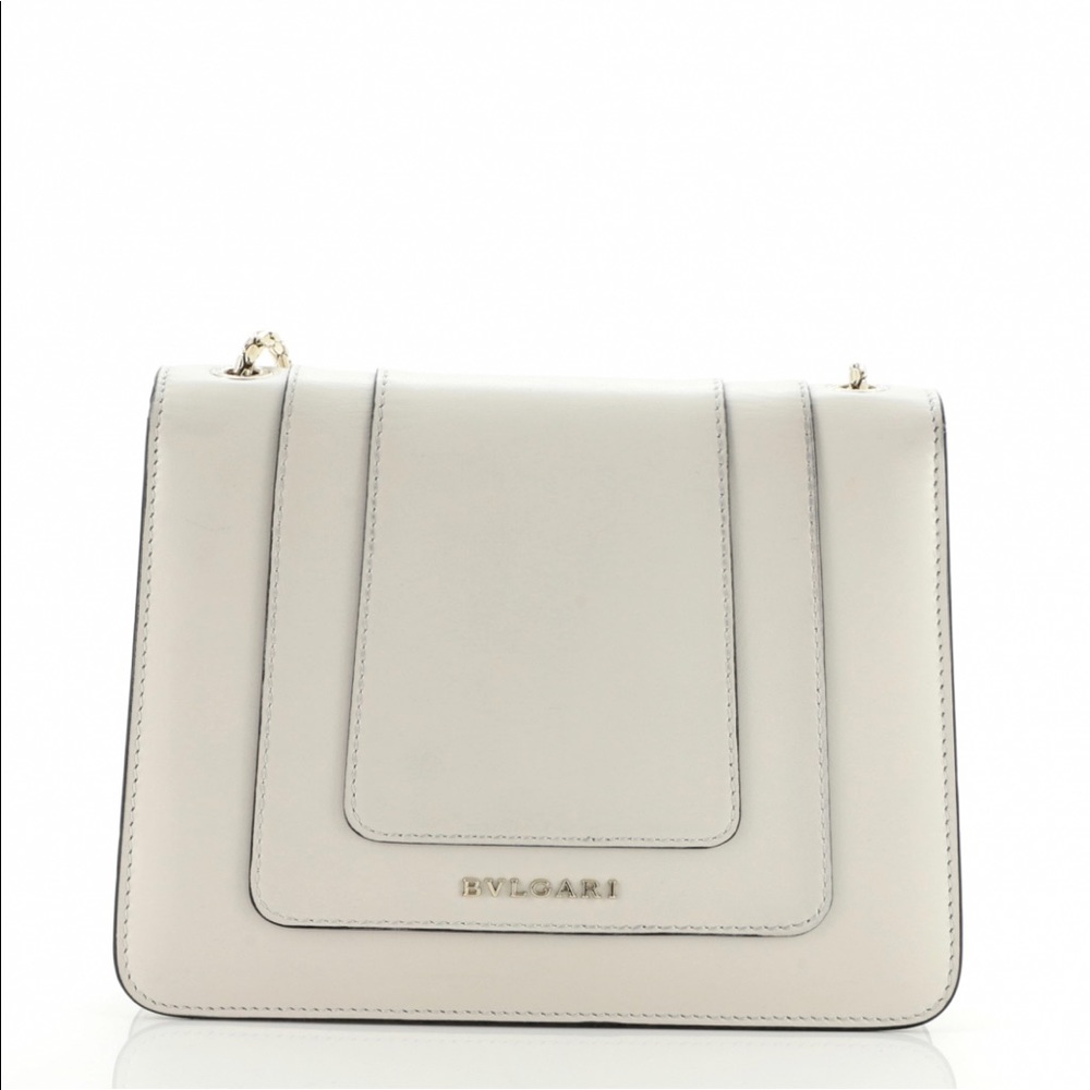 Bvlgari Serpenti Forever Ivory / Blue Flowers Bag View 5